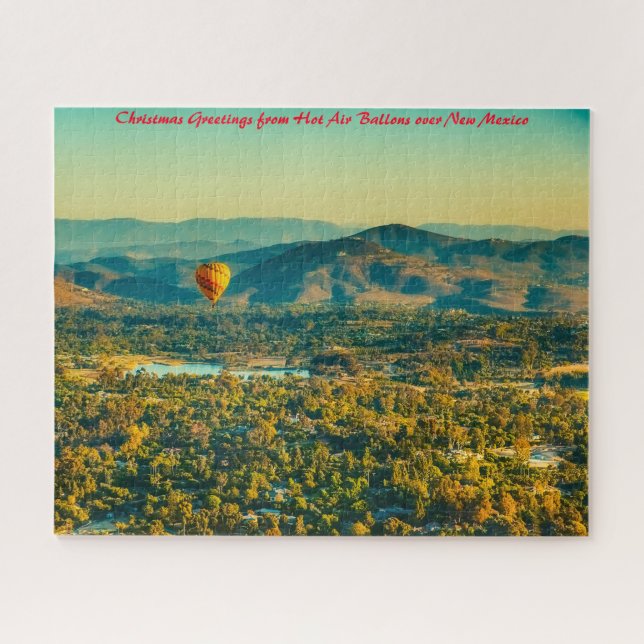 Hot Air Balloon New  Mexico.Christmas Greetings Jigsaw Puzzle (Horizontal)