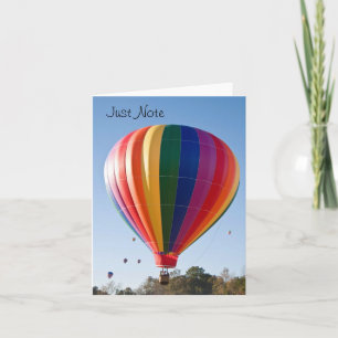 Hot Air Balloon Note Card
