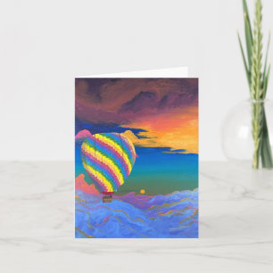 Hot Air Balloon  Note Card
