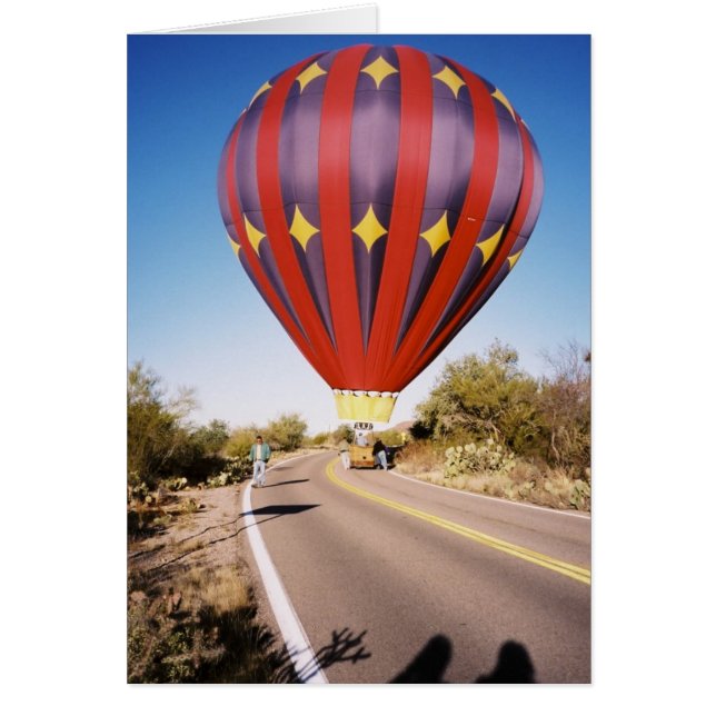 Hot Air Balloon on Roadway (Front)