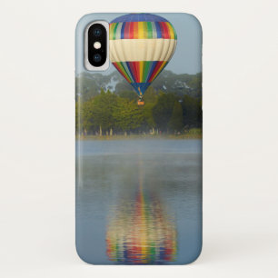 Hot Air Balloon Over River iPhone X Case