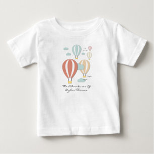 Hot Air Balloon Papercuts Baby T-Shirt