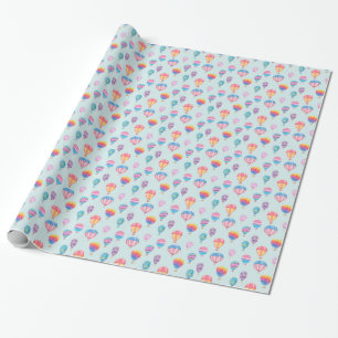 Hot Air Balloon Pattern Wrapping Paper