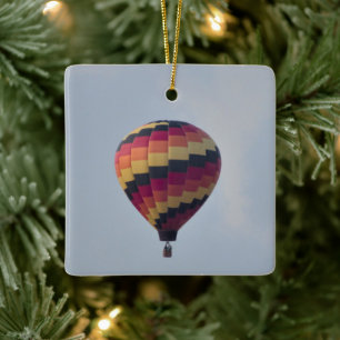 Hot Air Balloon Photo Ornament 