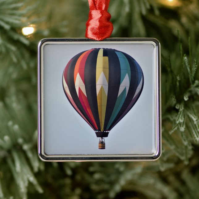 Hot Air Balloon Photo Ornament  (Tree)