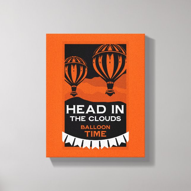 Hot Air Balloon Pilot Canvas Print (Front)