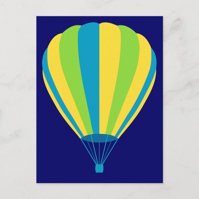 hot air balloon postcard (Front)