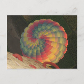 Hot air balloon postcard