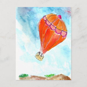 Hot Air Balloon Postcard