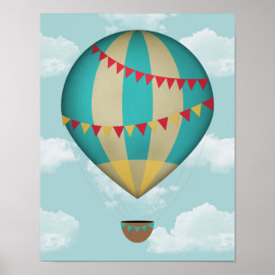 Hot Air Balloon Poster