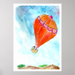 Hot Air Balloon Poster