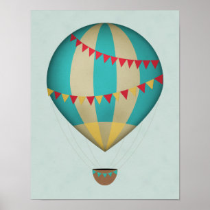 Hot Air Balloon Poster