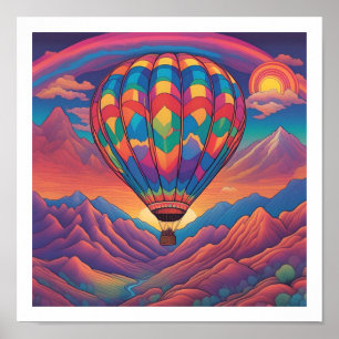Hot Air Balloon Poster