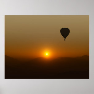 hot air balloon poster