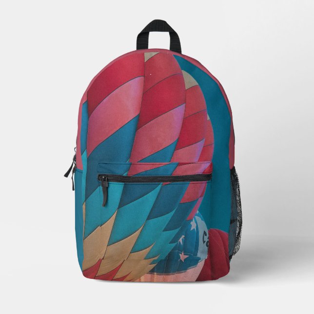 hot air balloon  printed backpack (Front)