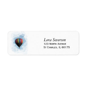 Hot Air Balloon Return Address Labels