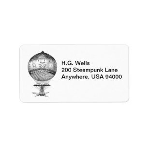 Hot Air Balloon Return Labels