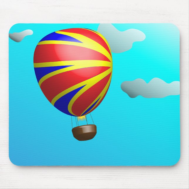 Hot Air Balloon Ride Mouse Mat (Front)