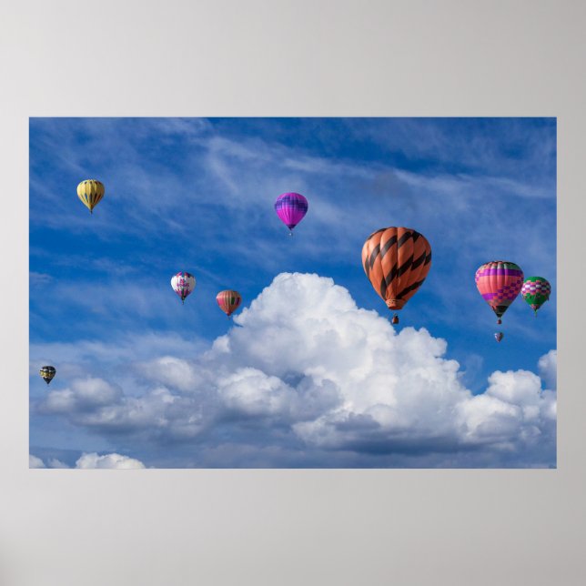 Hot air balloon ride poster (Front)