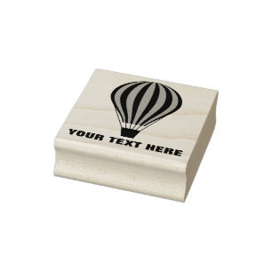 Hot Air Balloon Rubber Stamp