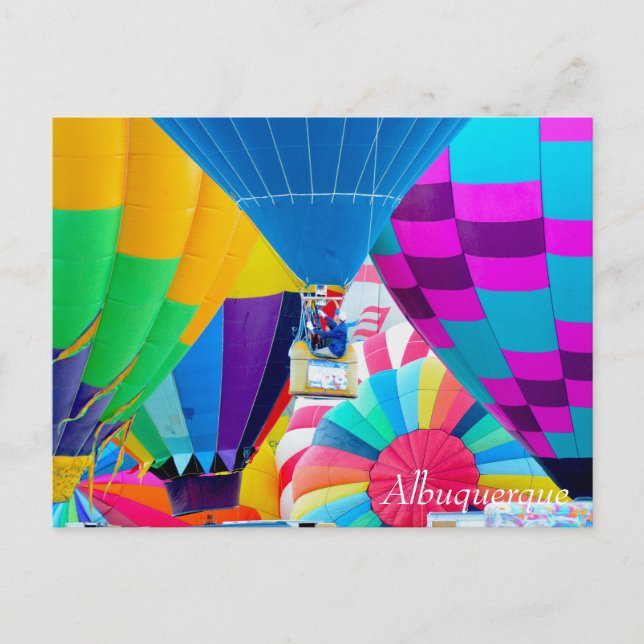 Hot Air Balloon Spectacle Postcard (Front)