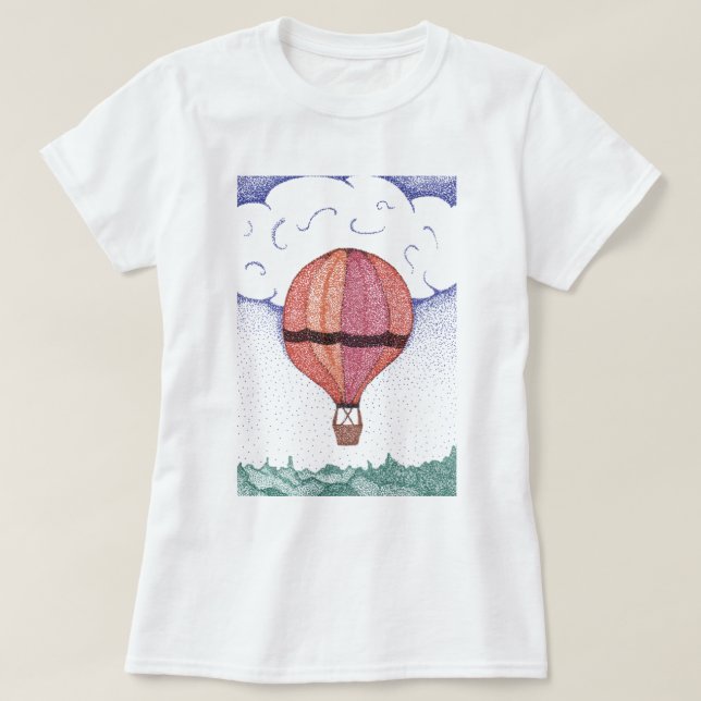 Hot Air Balloon T-Shirt (Design Front)