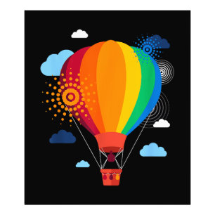 Hot Air Balloon T-Shirt Hot Air Balloon Rides Fest Photo Print