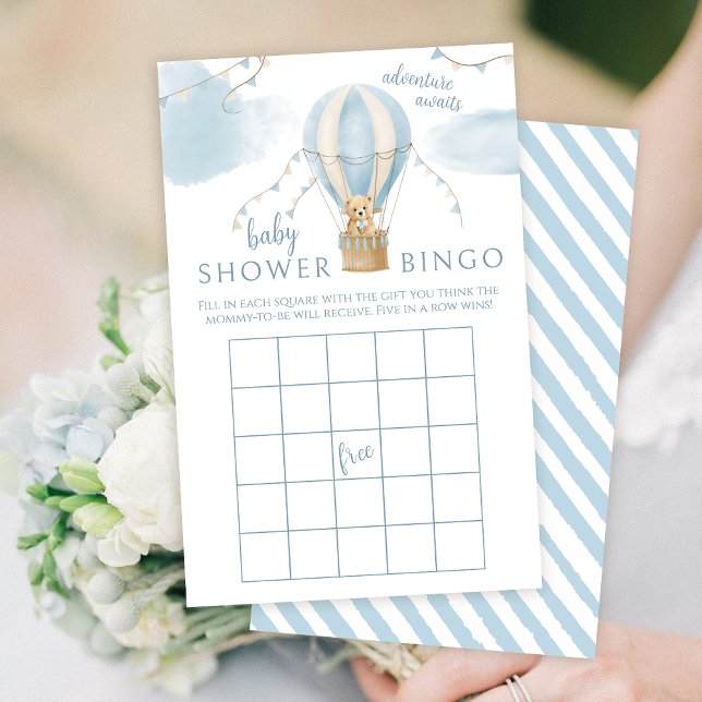 Hot air balloon Teddy bear baby boy shower games (Creator Uploaded)