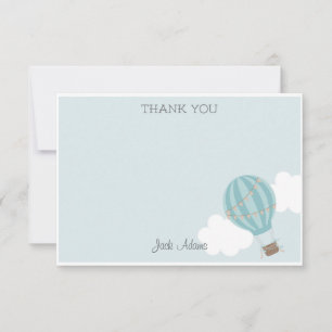 Hot Air Balloon Thank You Card