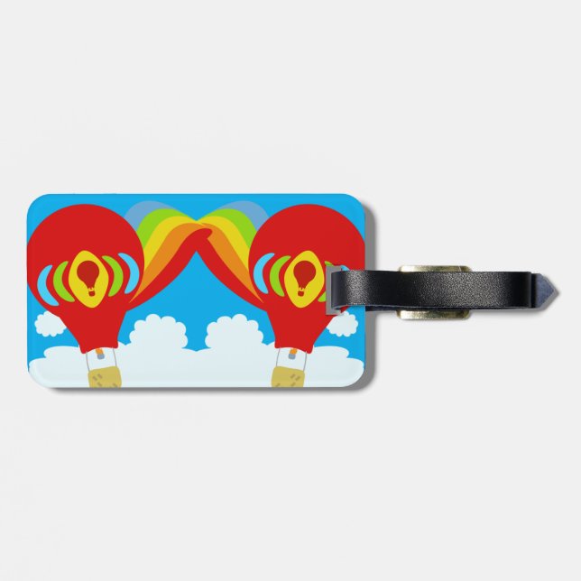 Hot Air Balloon Traveller Tag (Back Horizontal)