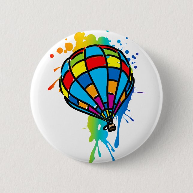 Hot_Air_Balloon_Trip 6 Cm Round Badge (Front)