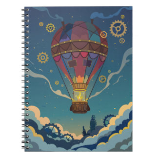 Hot air balloon trip notebook