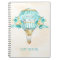 Hot Air Balloon Turquoise Gold Yellow Roses Gift