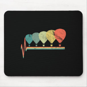 Hot Air Balloon Vintage Fly Pilot Aviator Mouse Mat