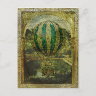 Hot Air Balloon Voyage Postcard