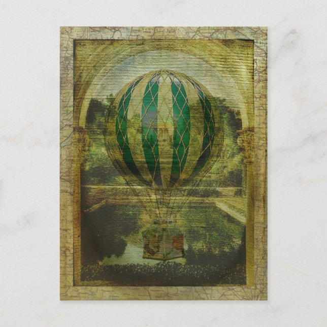 Hot Air Balloon Voyage Postcard (Front)