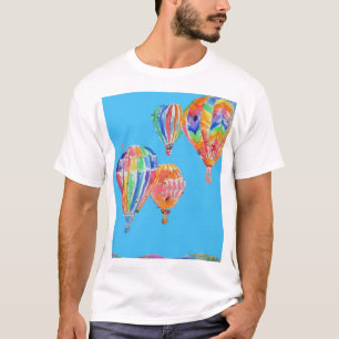 Hot Air Balloon Watercolour boys men's T-Shirt