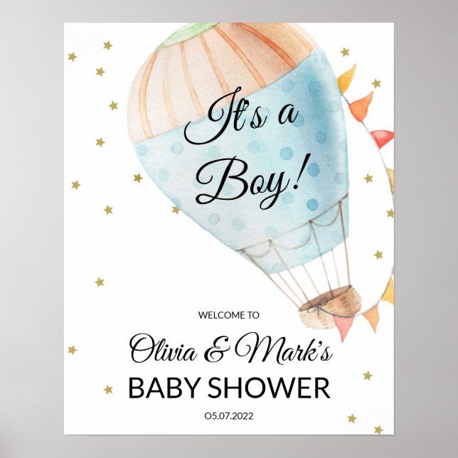 Hot Air Balloon Welcome sign (Front)