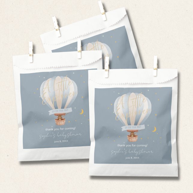 Hot Air Balloon Whimsical Cute Teddy Bear  Favour Bags (Creator Uploaded)