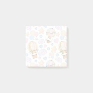Hot Air Balloon Whimsical Watercolor Pattern Post-it Notes