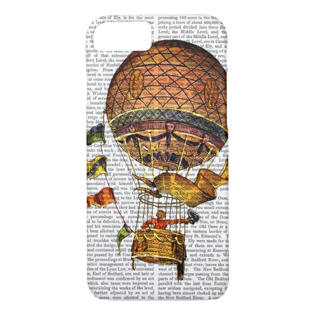 Hot Air Balloon with Flags Case-Mate iPhone Case (Back)