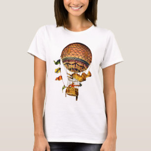 Hot Air Balloon with Flags T-Shirt