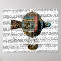 Hot Air Balloon With Tail Feather