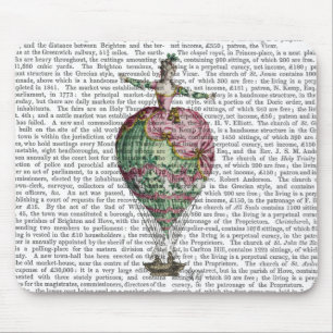 Hot Air Balloon Woman 2 Mouse Mat