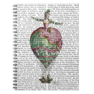 Hot Air Balloon Woman 2 Notebook