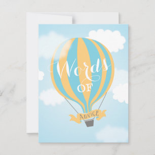 Hot Air Balloon Words of Advice Mummy Postcard