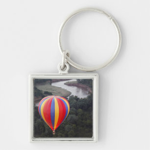 Hot-Air Ballooning over the Mara River Key Ring