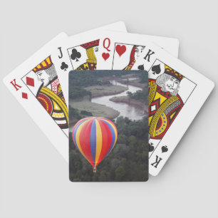 Hot-Air Ballooning over the Mara River Playing Cards
