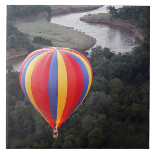 Hot-Air Ballooning over the Mara River Tile
