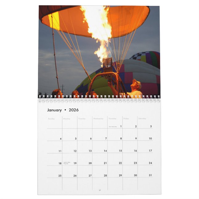 Hot Air Balloons , 2009 Calendar (Jan 2026)